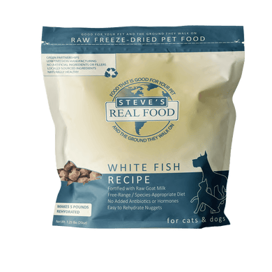 Steves Real Food Freeze Dried Nuggets - White Fish