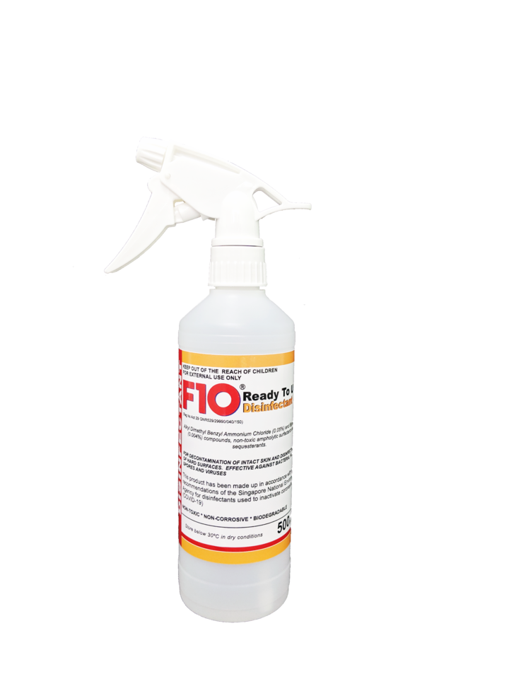 F10 Ready to Use Disinfectant & Sanitizer - 500ml