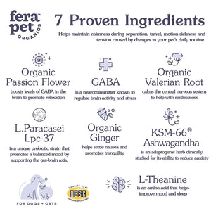 Fera Pet Organics - Calming Support For Dogs And Cats