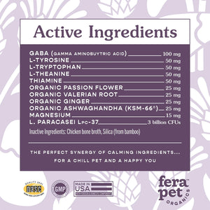 Fera Pet Organics - Calming Support For Dogs And Cats