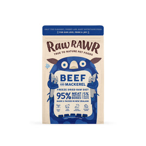 Clearance - Raw Rawr Freeze Dried Balanced Diet - Beef & Mackerel 400g