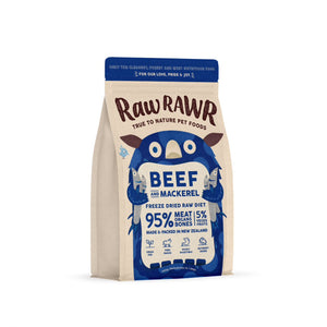 Clearance - Raw Rawr Freeze Dried Balanced Diet - Beef & Mackerel 400g