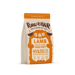 Clearance - Raw Rawr Freeze Dried Balanced Diet - Lamb 3 x 400g Bundle