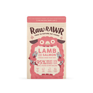 Clearance - Raw Rawr Freeze Dried Balanced Diet - Lamb & Salmon 3 x 400g Bundle