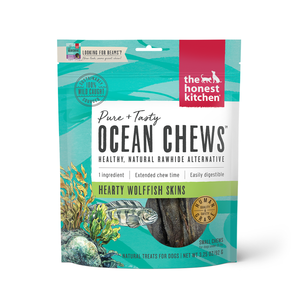 Honest Kitchen - Ocean Chews Hearty Wolffish Skins Beams