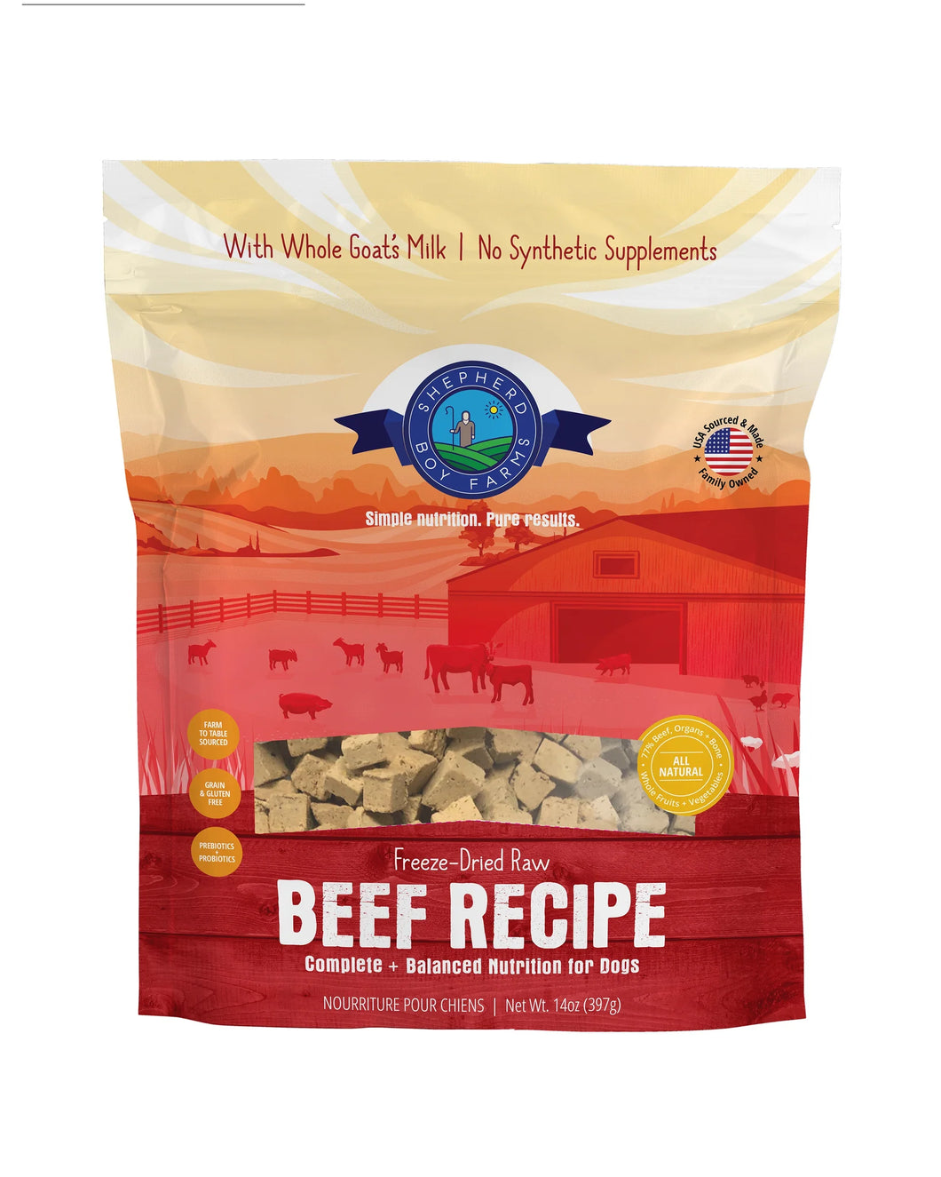 SBF Freeze Dried Beef Receipe 14oz