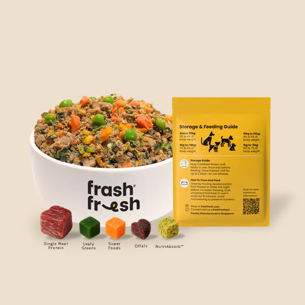 FrashFresh Cooked Dog Food with NutriAbsorb™ (Low-Allergen Pork)