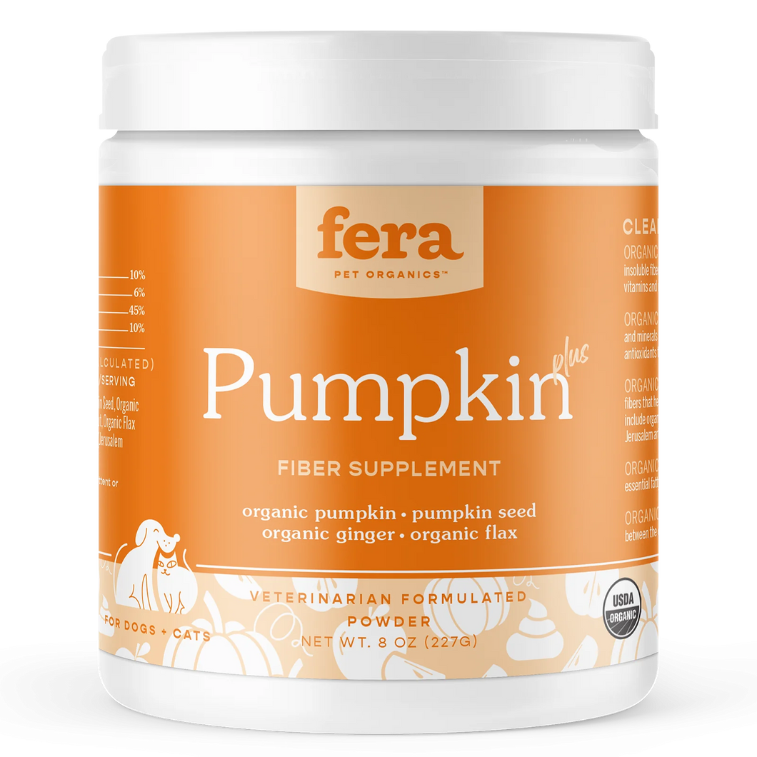 Fera Pet Organics - Pumpkin Plus Fiber Support for Dogs and Cats