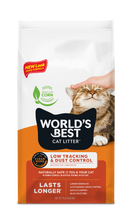World's Best Multiple Cat Clumping Cat Litter - Low Tracking & Dust Control Unscented
