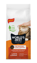 World's Best Multiple Cat Clumping Cat Litter - Low Tracking & Dust Control Unscented