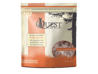 Quest Freeze-Dried Raw Cat Food Pork Recipe