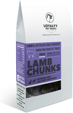 Loyalty Pet Treats - Lamb Chunks - 70g