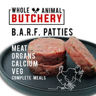 WAB Frozen Whole Turkey Patties - Barf