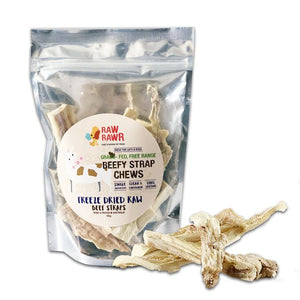 Raw Rawr Freeze Dried Treats - Beef Strap Chews