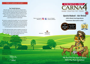 Carna4 - Quick Baked Air Dried Grain-Free Duck Dry Dog Food