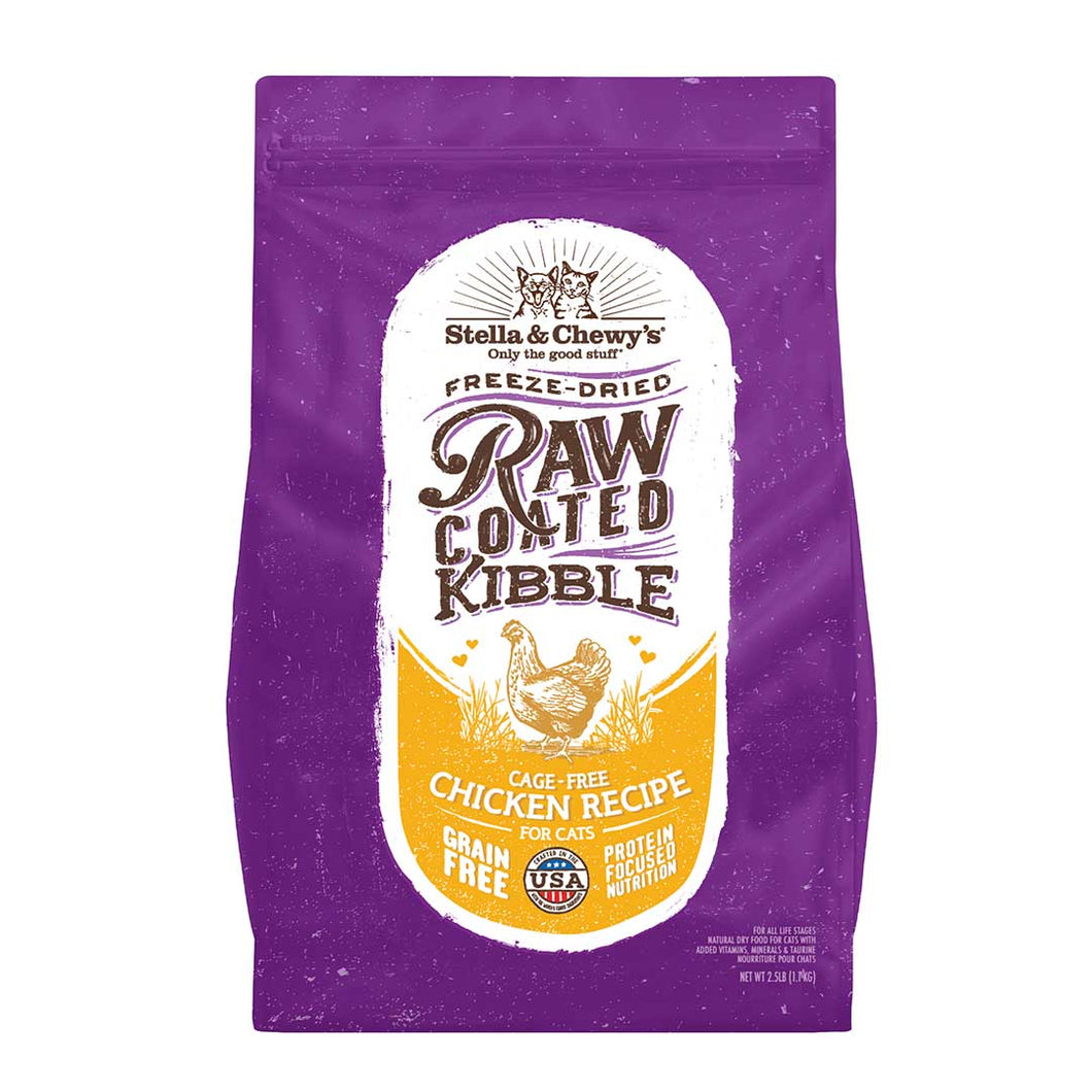 Cage-Free Chicken Raw Coated Kibble (for Cat) 5lb