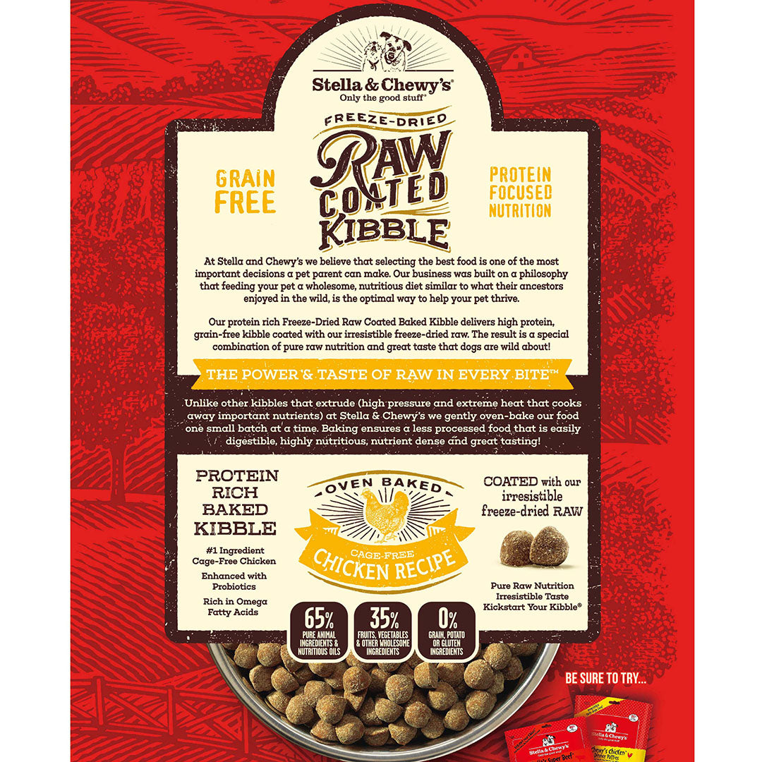 Cage-Free Chicken Raw Coated Kibble - 22lb – SgPetstop