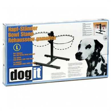 Dogit Adjustable Dog Bowl Stand - Large - Fits 2 x 2L (67.2 oz) dog bowls [73496]
