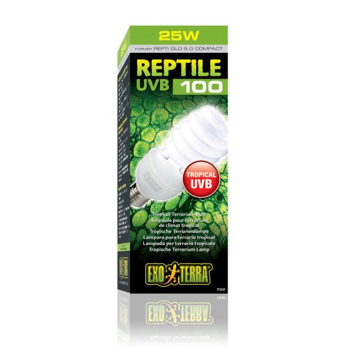 Exo Terra Reptile UVB100 Tropical Terrarium Bulb 25w [PT2187]