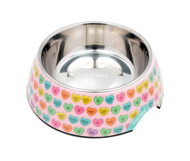 FuzzYard Easy Feeder Bowl - Candy Hearts