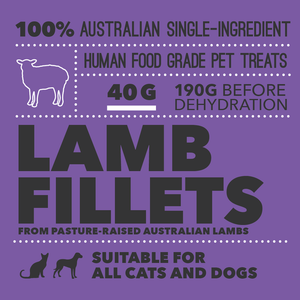 Loyalty Pet Treats - Lamb Fillets - 40g