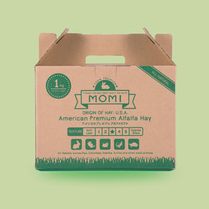 Momi Alfalfa Hay - 1kg Box