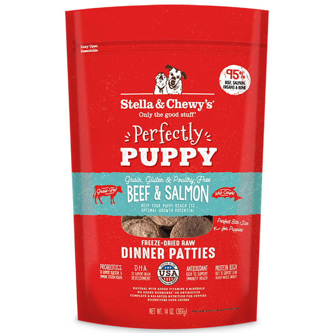 Dinner Patties - Perfectly Puppy Beef & Salmon (14oz)