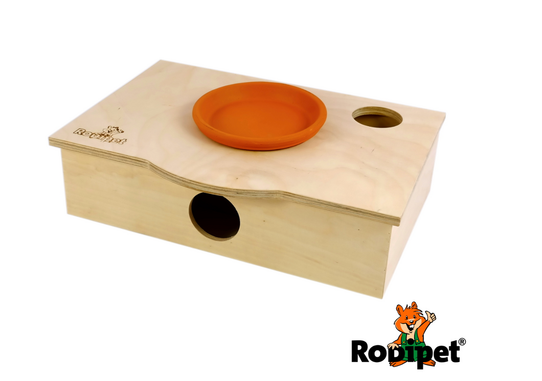 Rodipet® Hamster House Maze DaVinci 31 x 20cm 5cm +terracotta