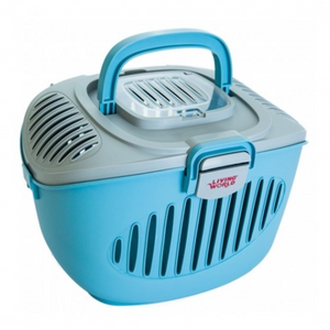 Living World - Paws2Go Small Pets Carrier (Grey/Blue)