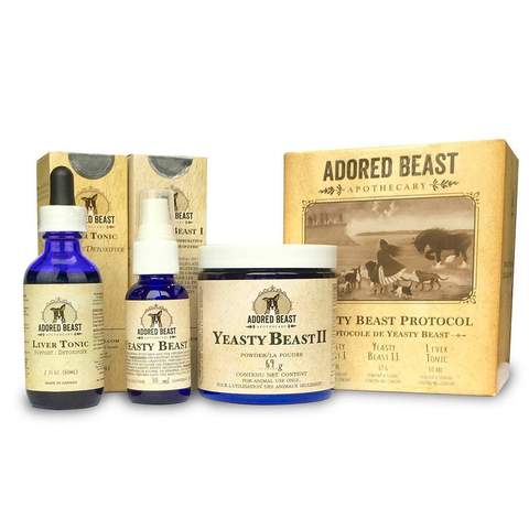 Adored Beast - Yeasty Beast Protocol (3 Product Kit) for DOGS only