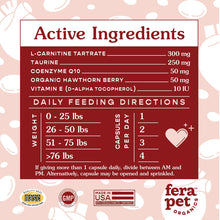 Fera Pet Organics - Cardiac Support for Dogs and Cats